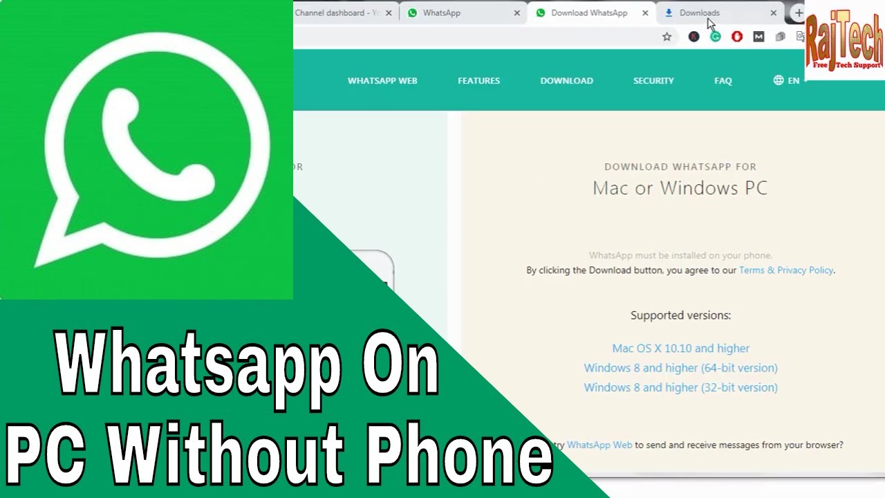 How To Download Whatsapp On Mac Without Phone